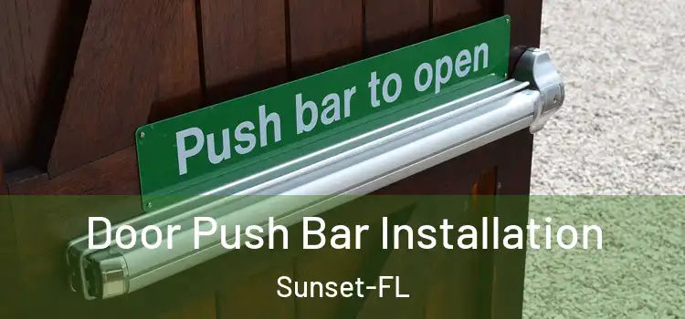  Door Push Bar Installation Sunset-FL