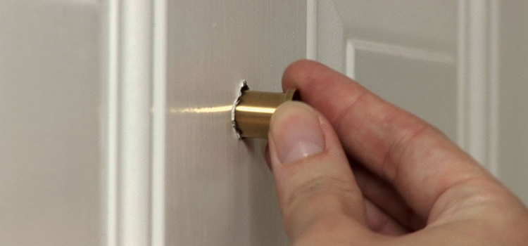 peephole door repair in Sunset